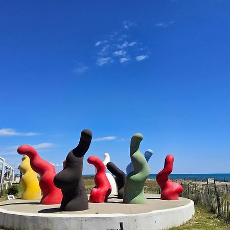 L'Azur 4 Pers Clim Parking Acces Plage Direct 乐巴凯尔斯 外观 照片